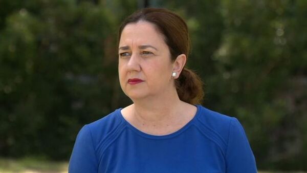 Queensland's premier answering questions at a press conference